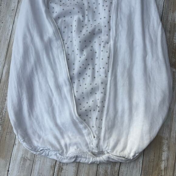 Momcozy Baby Sleep Sack 12-18 Mos. Lightweight White Star Rayon Bamboo 2 Way Zip - Picture 9 of 9